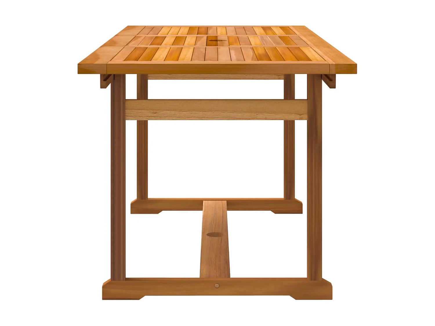 Ensemble à manger de jardin 7 pièces bois d'acacia solide textilène