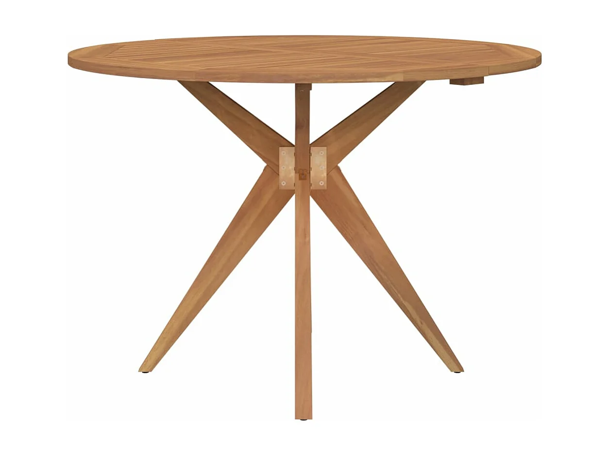 Juego de comedor de jardín 6 piezas madera maciza de acacia