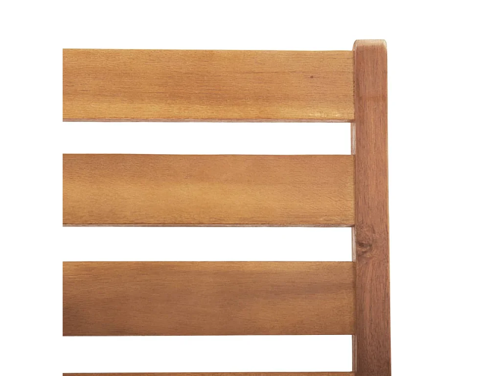 Juego de comedor de jardín 6 piezas madera maciza de acacia