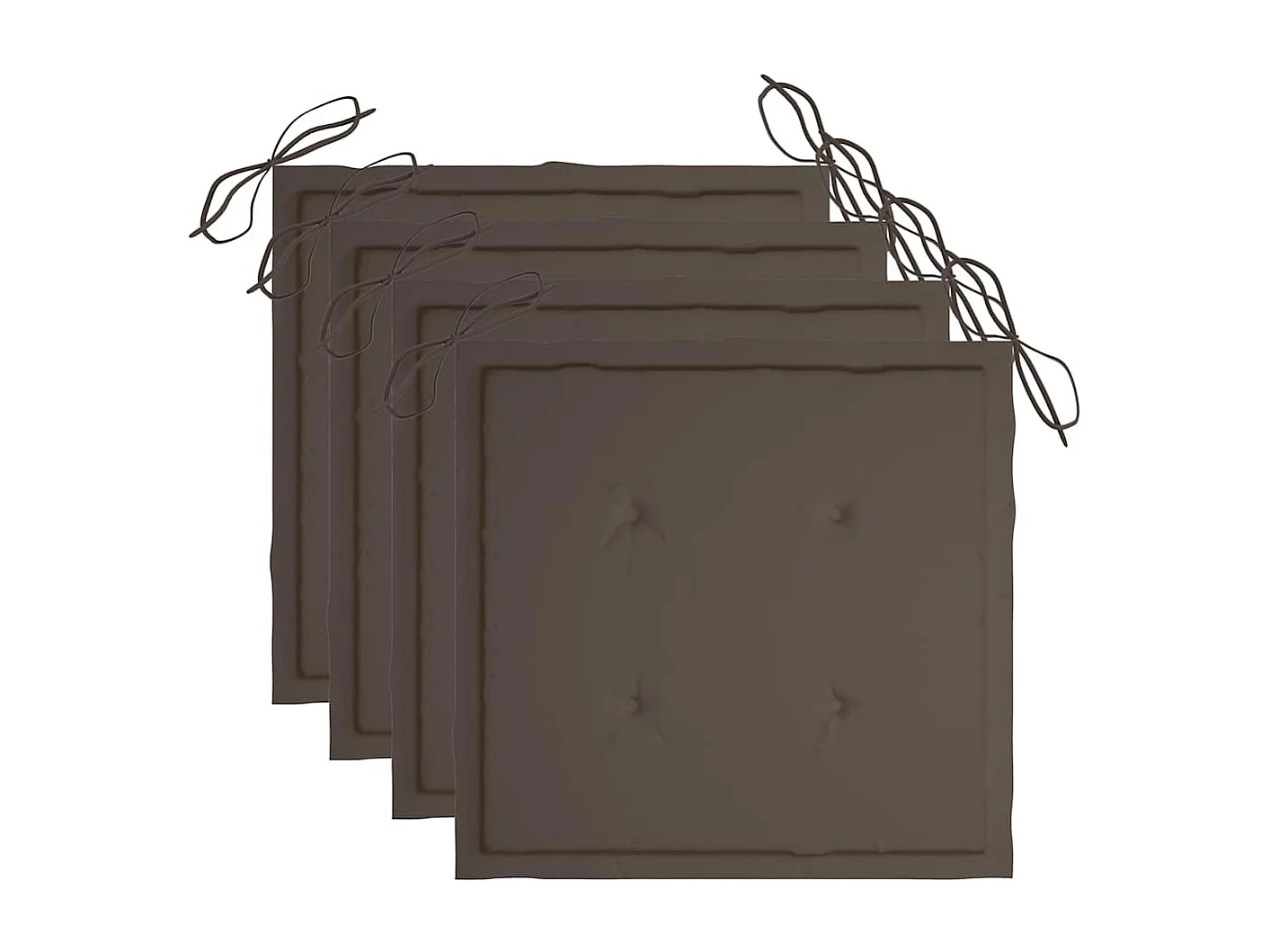 Mobilier à dîner d'extérieur pliable 5 pièces avec coussins Bambou