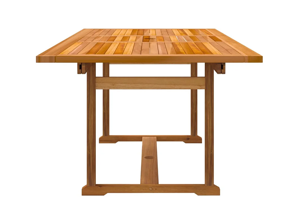 Ensemble à manger de jardin 7 pièces bois d'acacia solide textilène