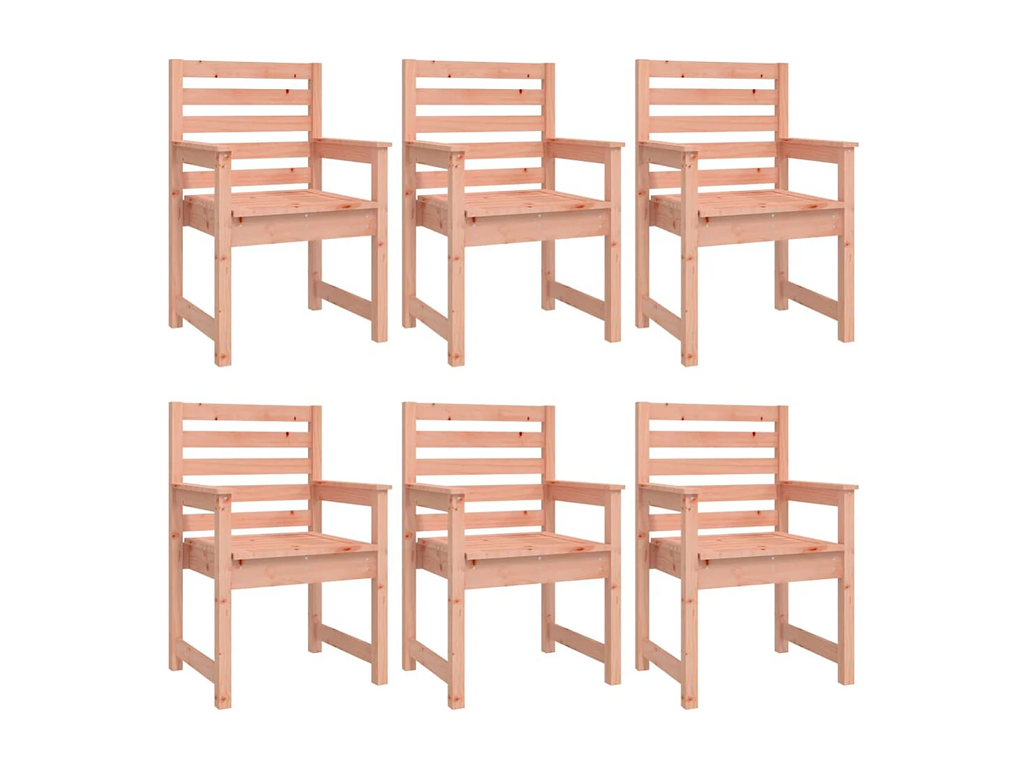 Ensemble à dîner de jardin 7 pièces bois massif Douglas