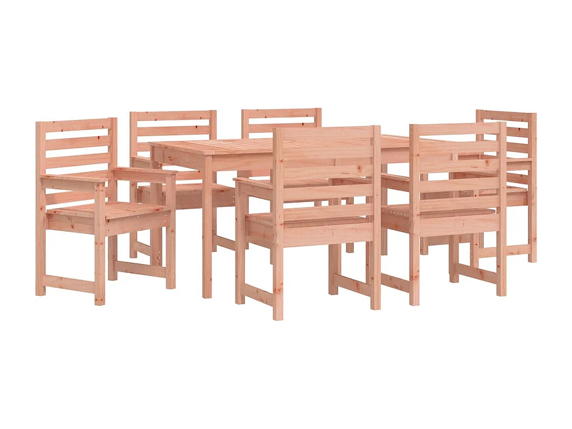 7-delige Tuinset massief douglashout
