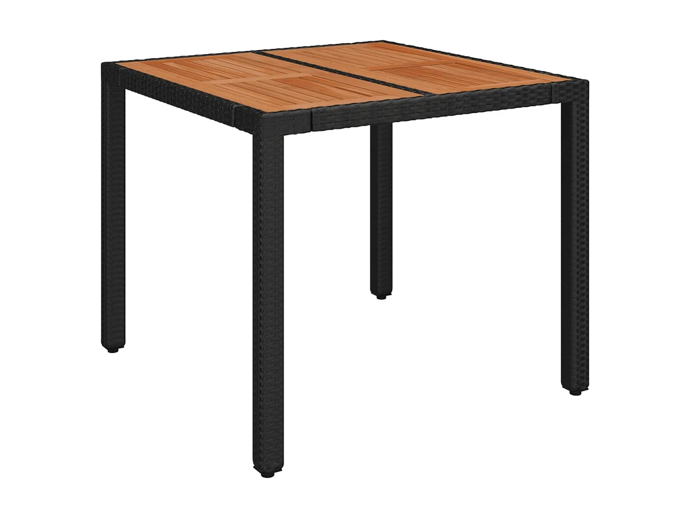 Ensemble à manger de jardin avec coussins 3 pièces Noir