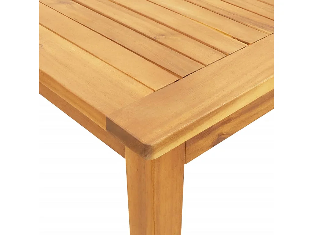 Juego de comedor para jardín 7 piezas madera maciza acacia