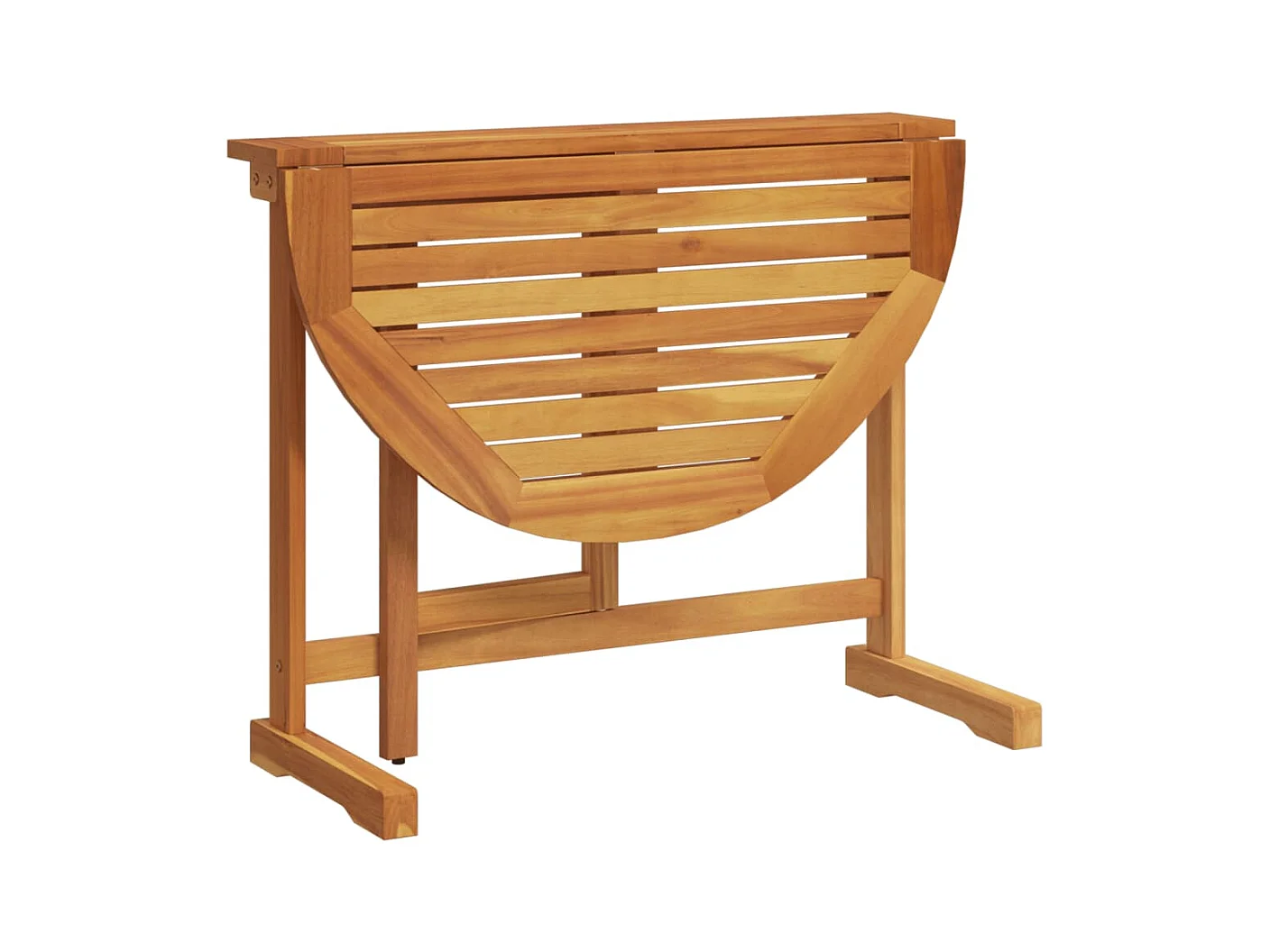 Ensemble à manger de jardin pliable 3 pièces bois d'acacia massif