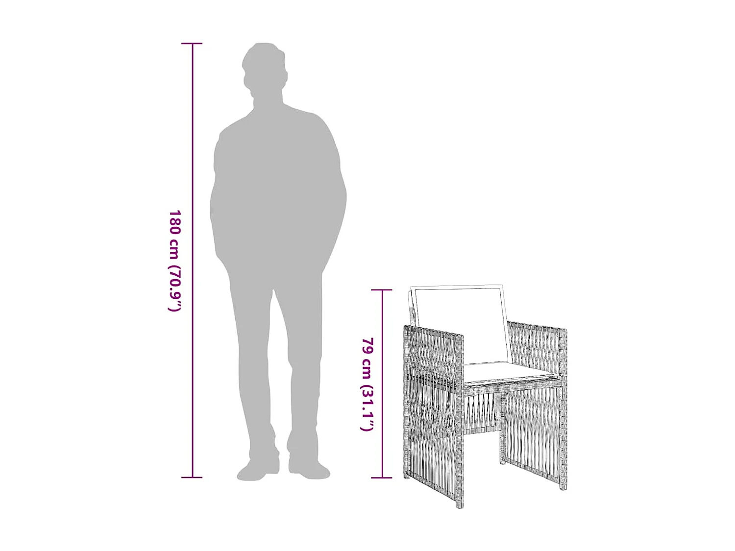 13-delige Tuinset met kussens poly rattan lichtgrijs