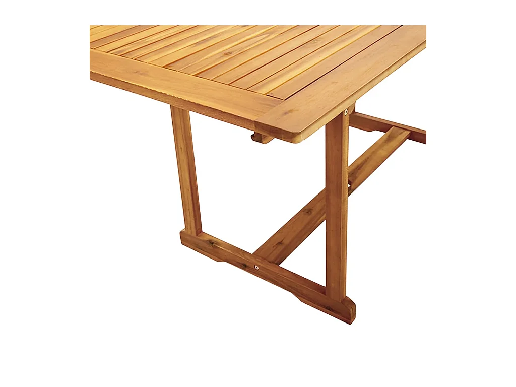 Ensemble à manger de jardin 7 pièces bois d'acacia solide textilène