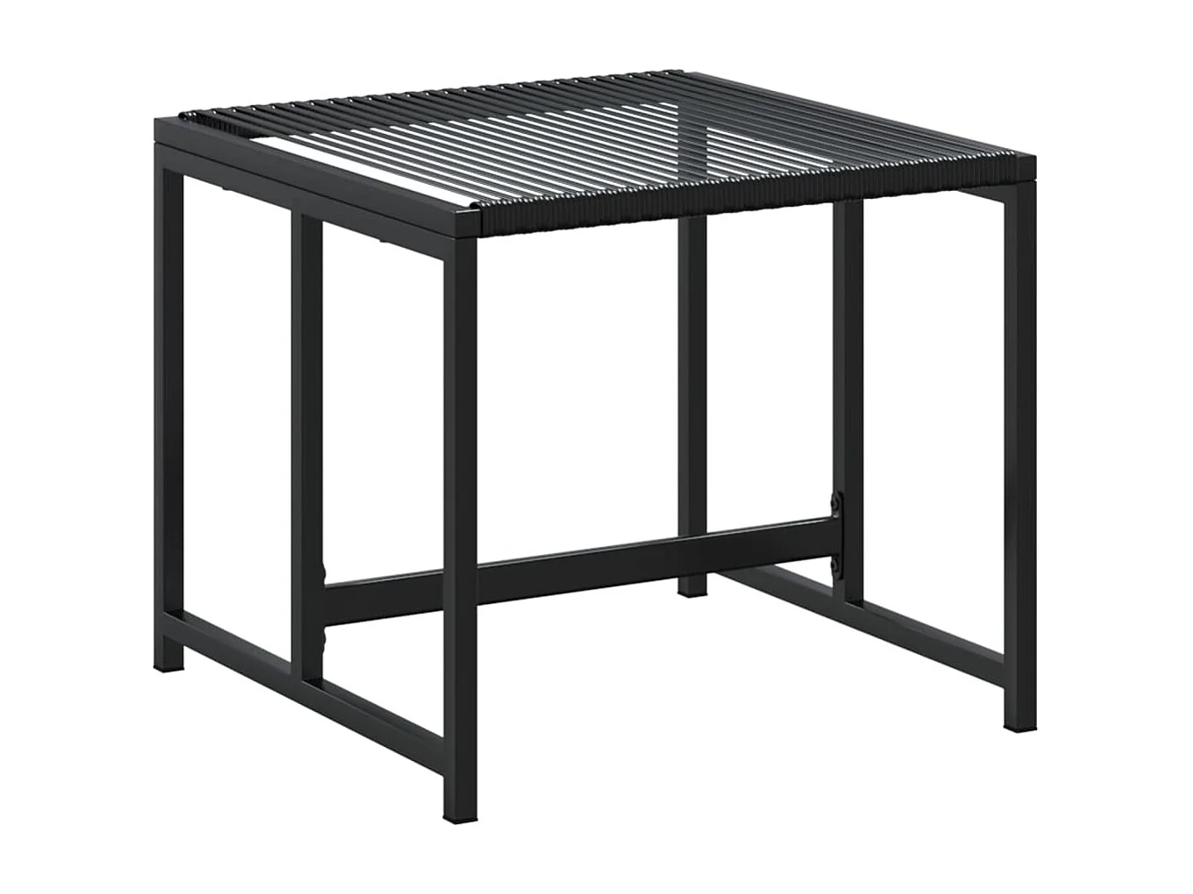 Set de comedor de jardín 13 piezas ratán sintético negro