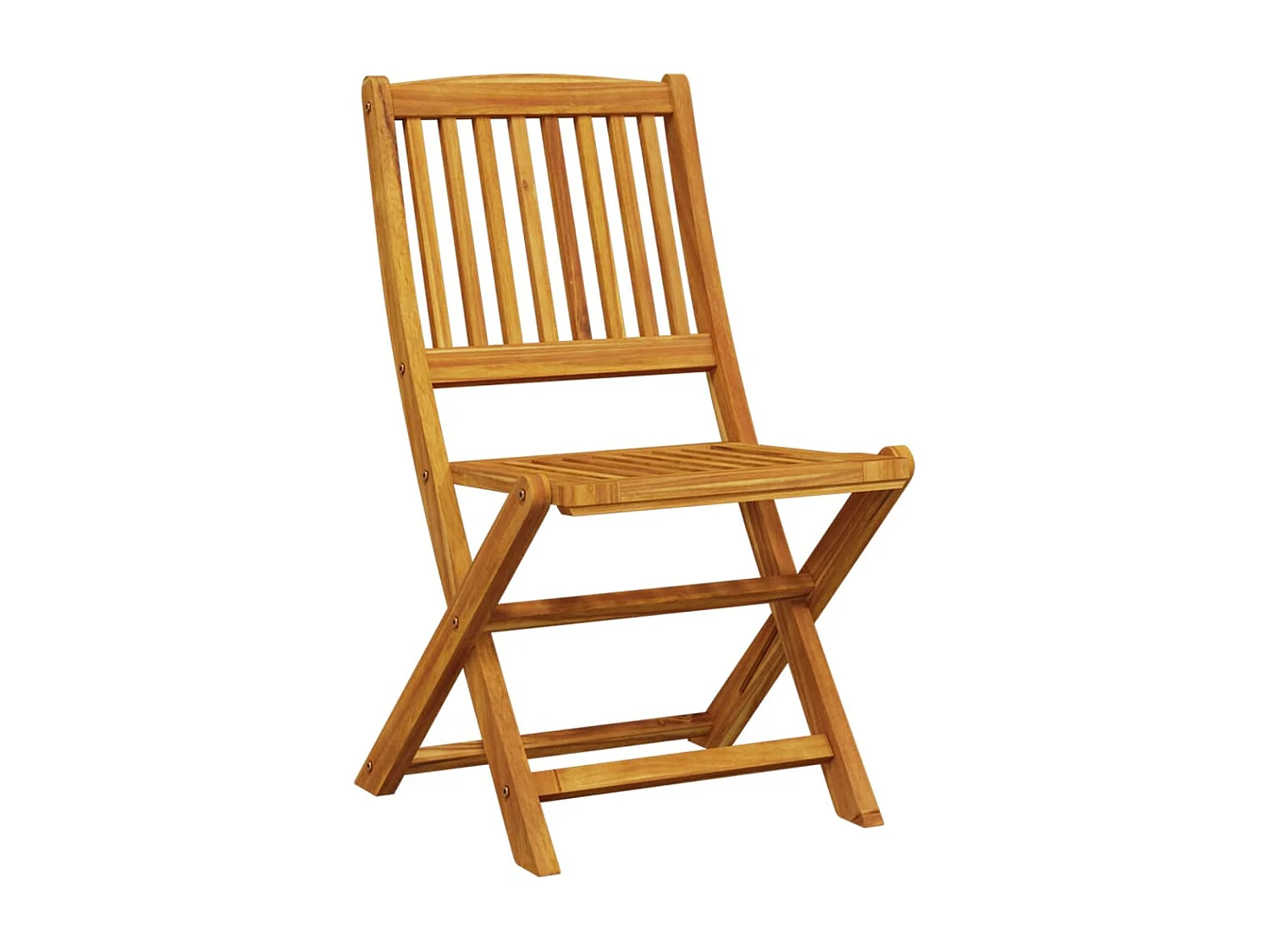 Set de comedor de jardín plegable 5 piezas madera maciza acacia