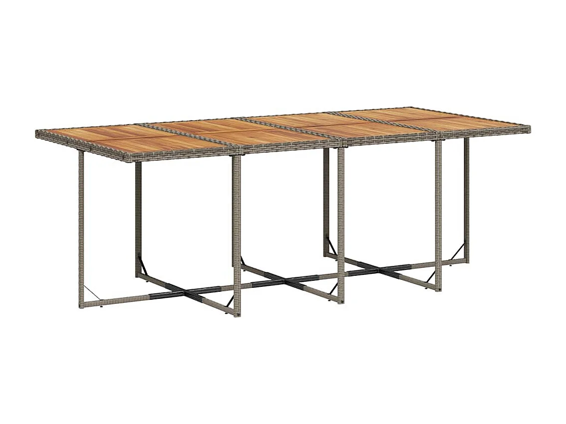 13-delige Tuinset met kussens poly rattan grijs