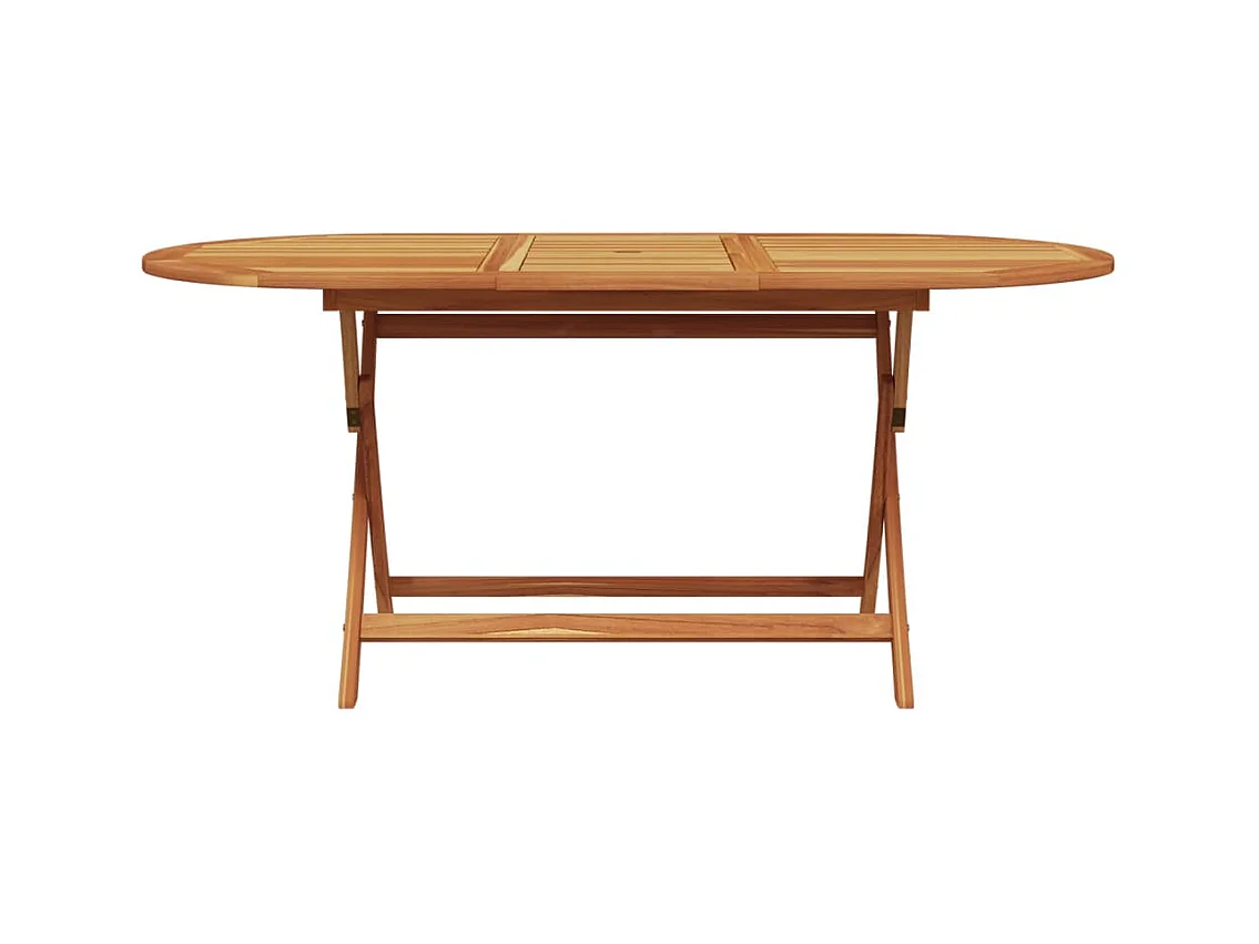 Ensemble à manger de jardin 7 pièces beige rotin et bois massif