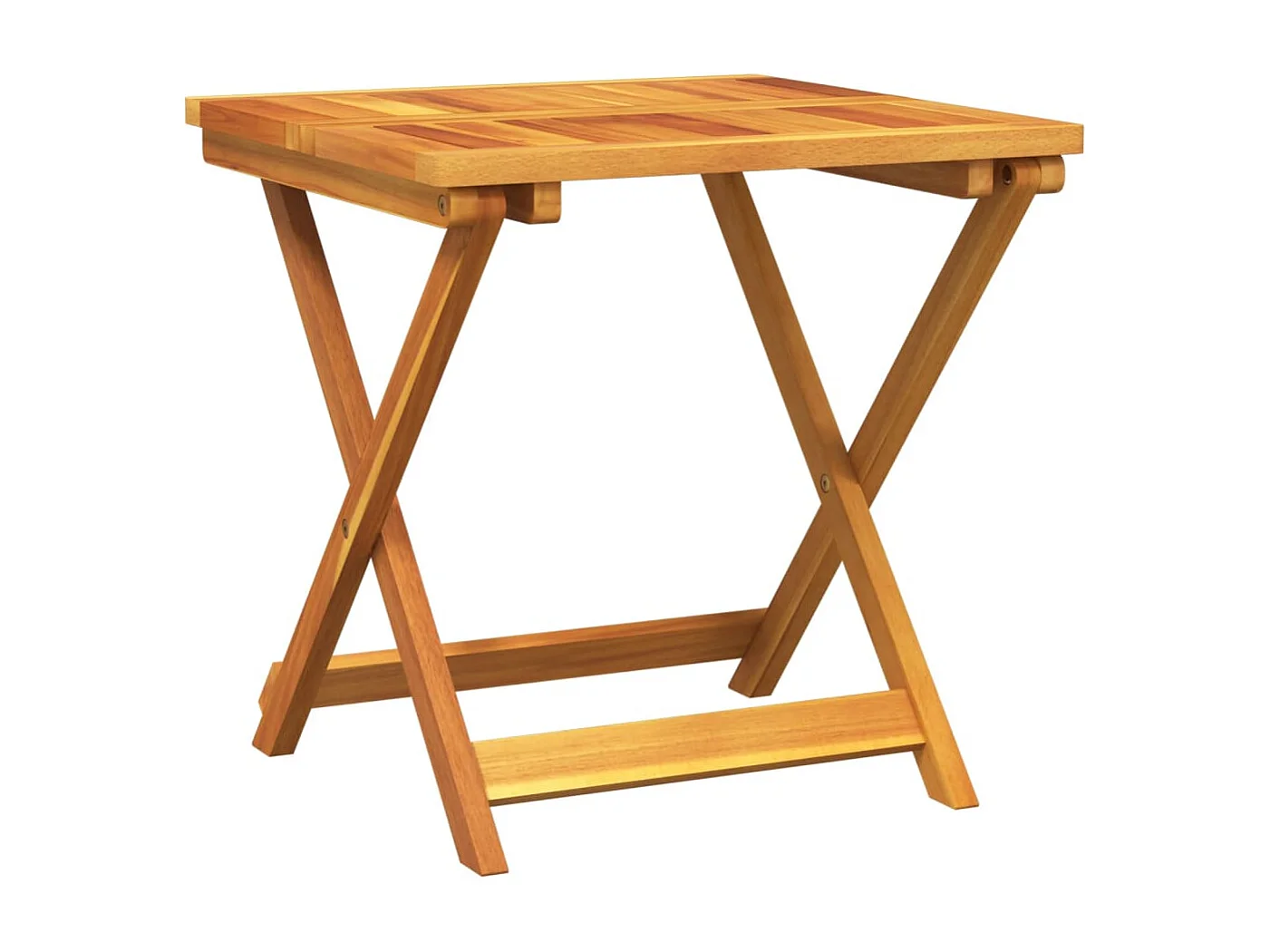 Set de comedor de jardín plegable 3 piezas madera maciza acacia