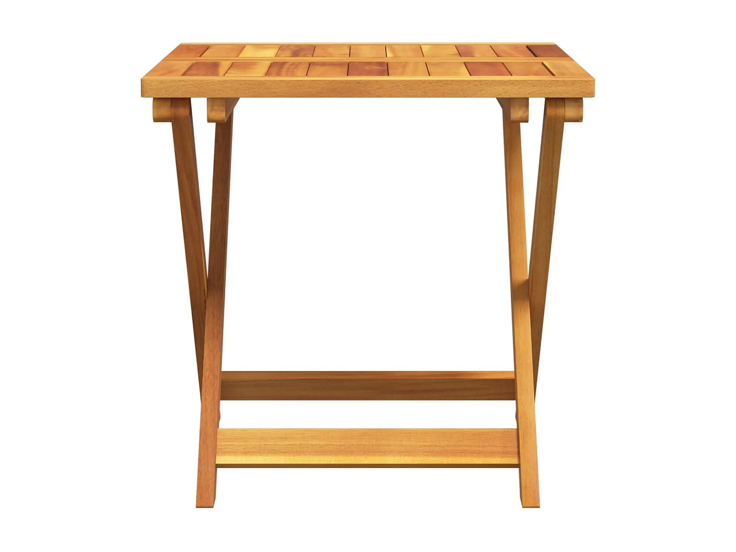 Set de comedor de jardín plegable 3 piezas madera maciza acacia