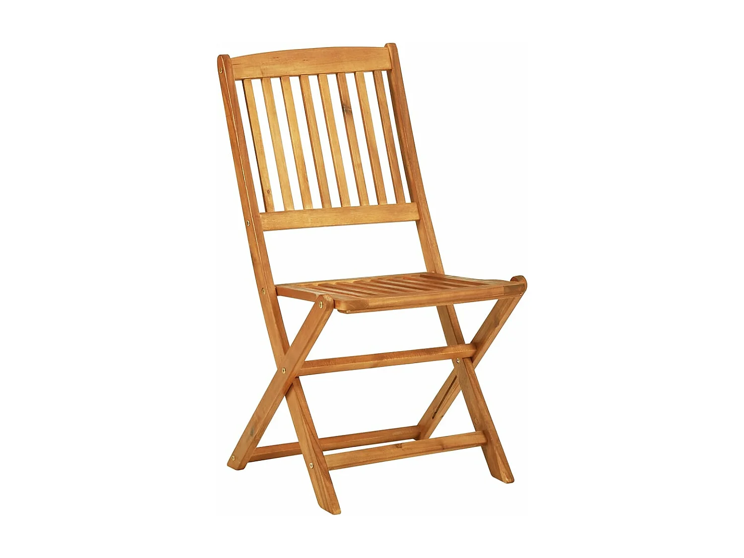 Set de comedor de jardín plegable 3 piezas madera maciza acacia