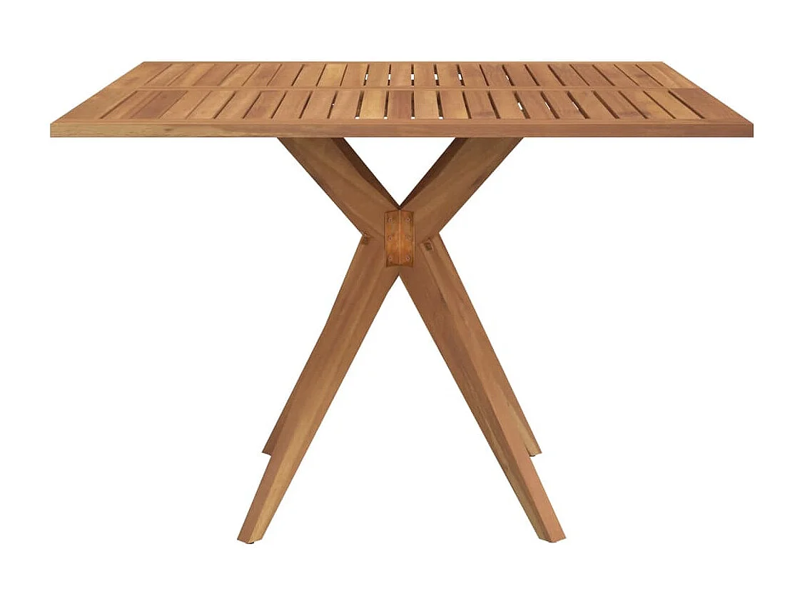 Juego de comedor de jardín 5 piezas madera maciza de acacia