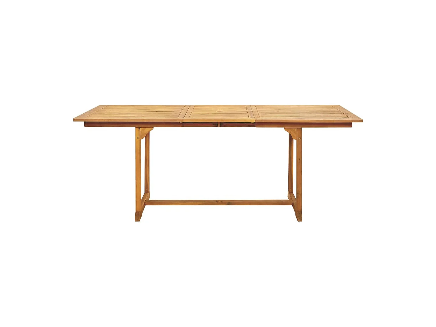 Set de comedor de jardín 7 piezas ratán PE madera acacia gris