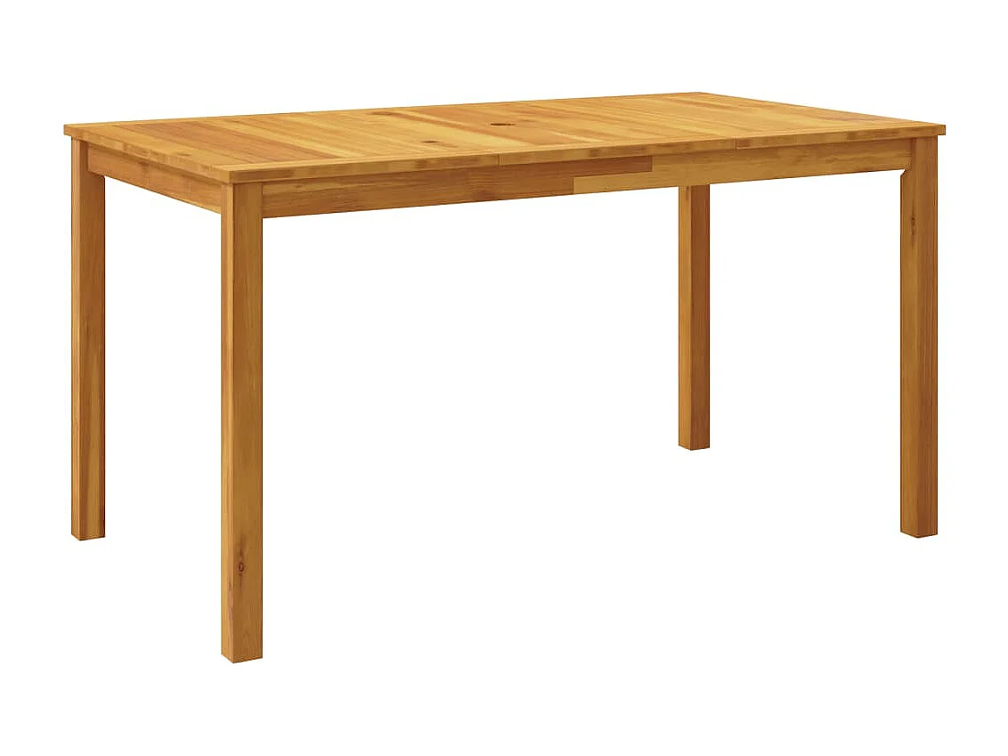 Juego de comedor de jardín 5 piezas madera maciza de acacia