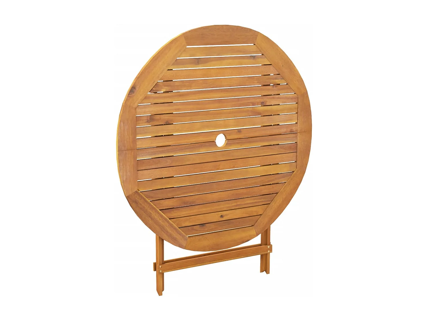 Set de comedor de jardín 5 piezas tela madera maciza gris taupe