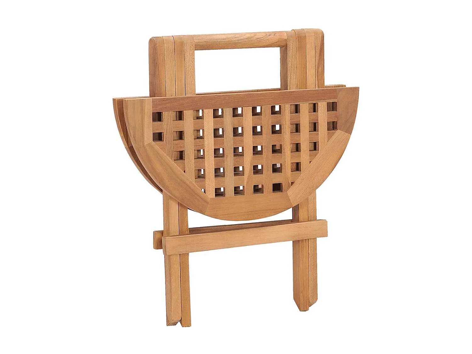 Set comedor de jardín plegable 3 piezas madera de teca cojines