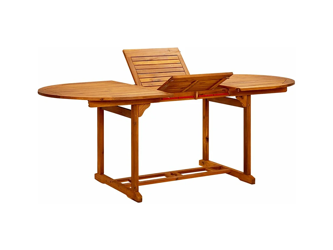 Ensemble à manger de jardin 7 pièces beige polypropylène et bois