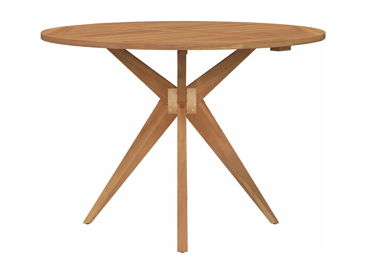 Juego de comedor de jardín 5 piezas madera maciza de acacia