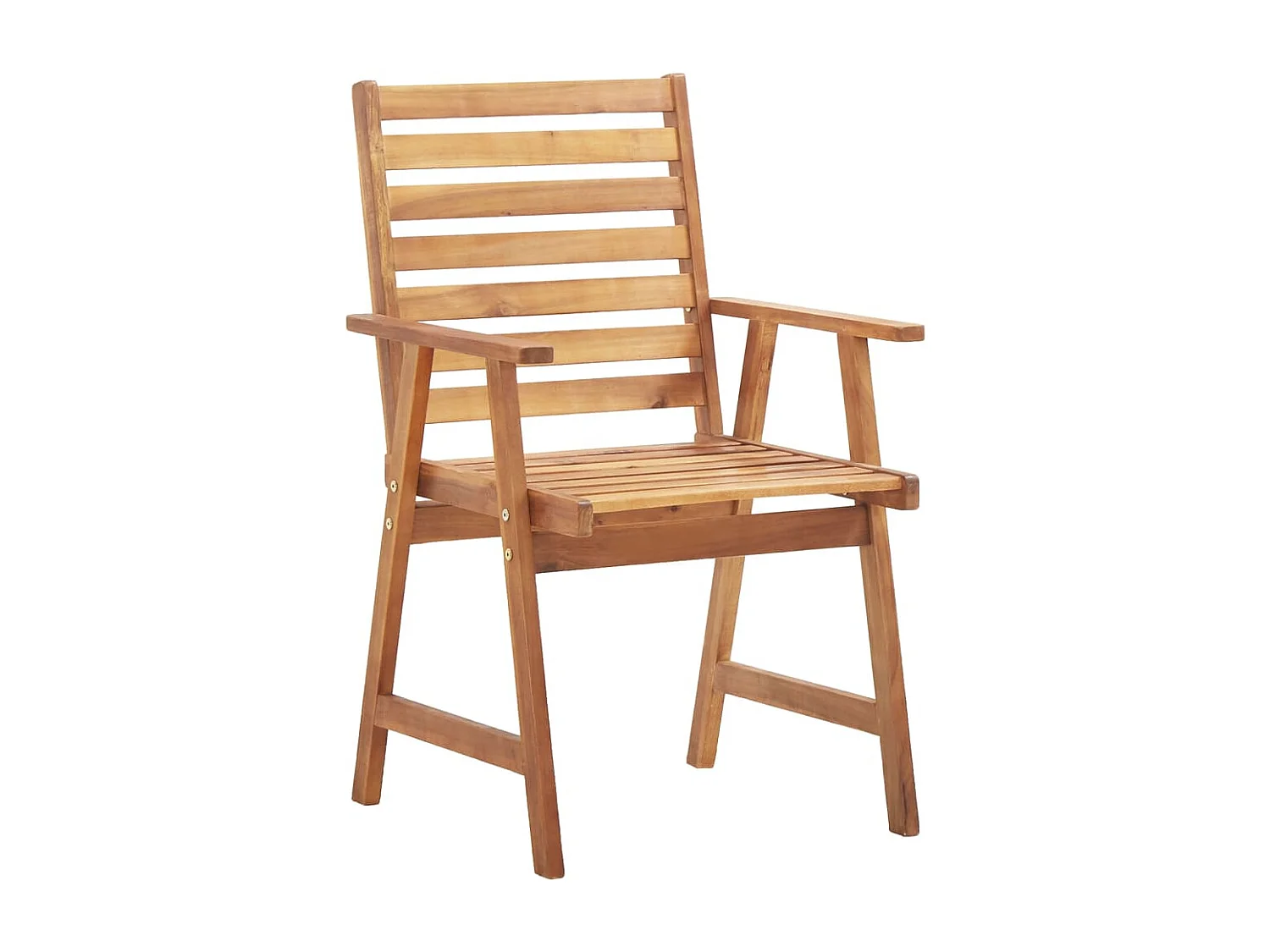 Juego de comedor de jardín 5 piezas madera maciza de acacia
