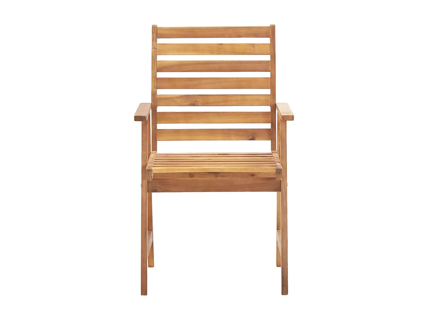 Juego de comedor de jardín 5 piezas madera maciza de acacia