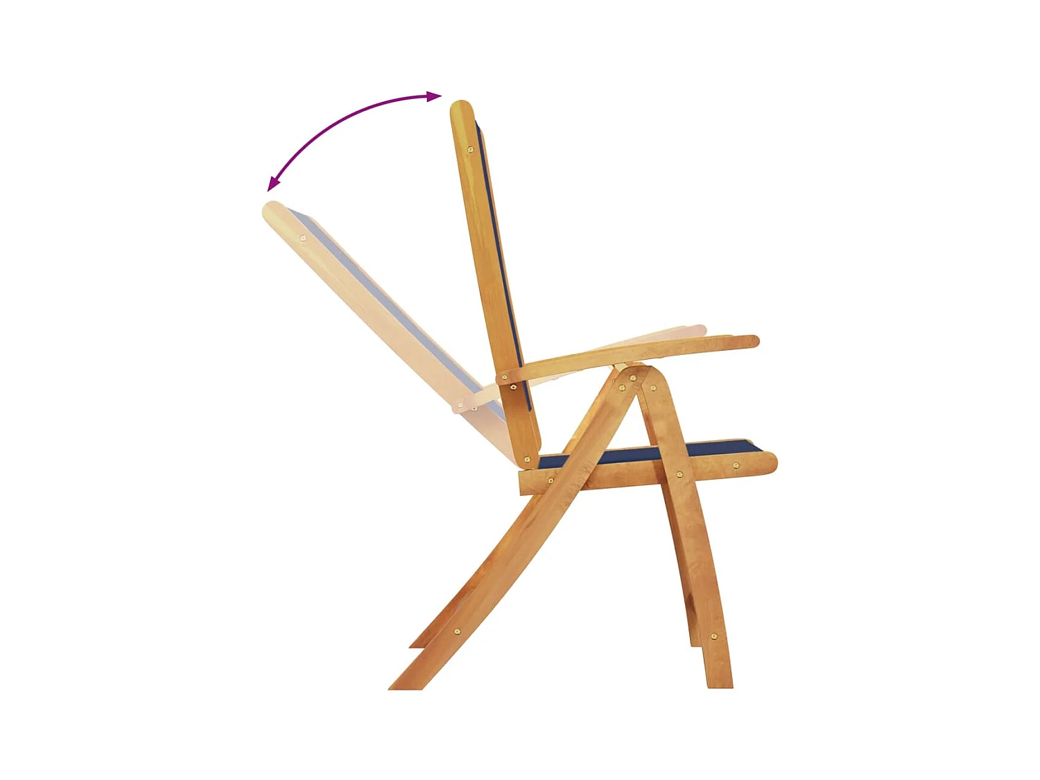 Ensemble à manger de jardin 7 pièces bois d'acacia solide textilène