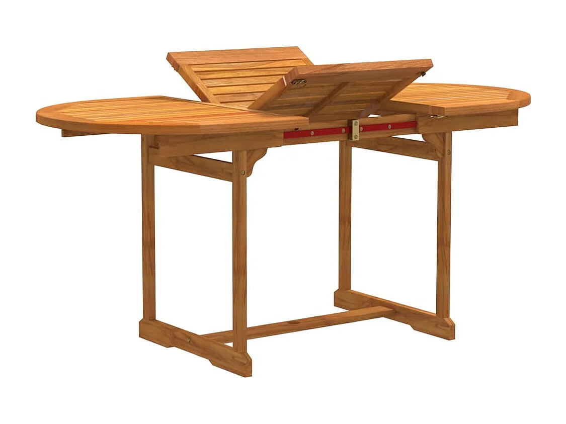 5 peças conjunto de jantar para jardim acácia maciça e textilene