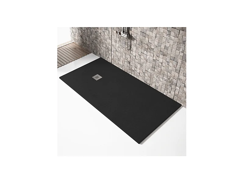 Plato de ducha resina MADISON NEGRO  90x160cm