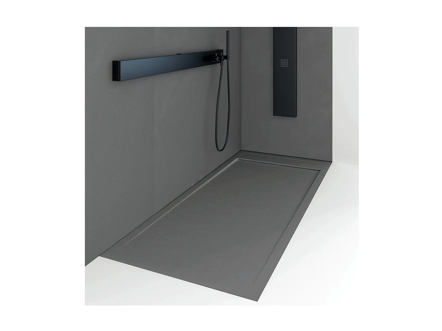 Plato de ducha resina QUORE ANTRACITA  90x140cm