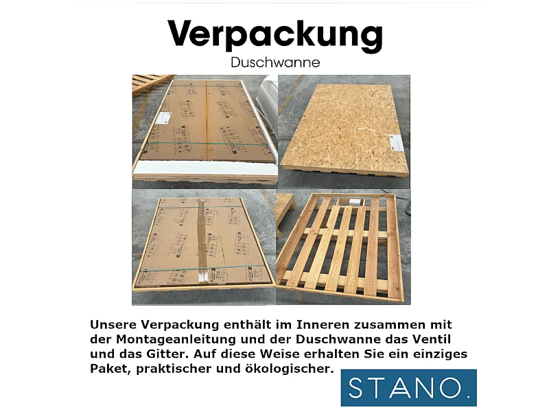 Piatto doccia ultrasottile 70 x 140 cm FUSENCE in resina finitura ardesia sabbia