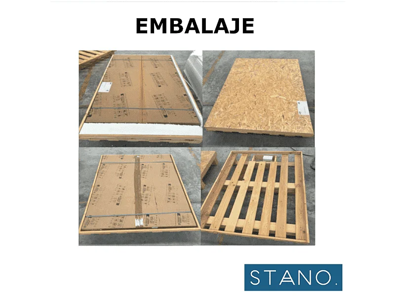 Piatto doccia ultrasottile 70 x 120 cm QUERA in resina finitura ardesia antracite