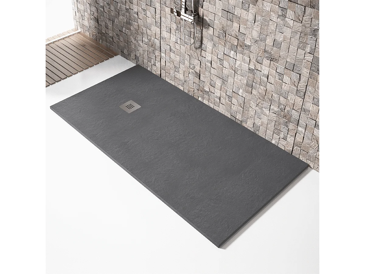 Plato de ducha resina MADISON ANTRACITA  70x200cm