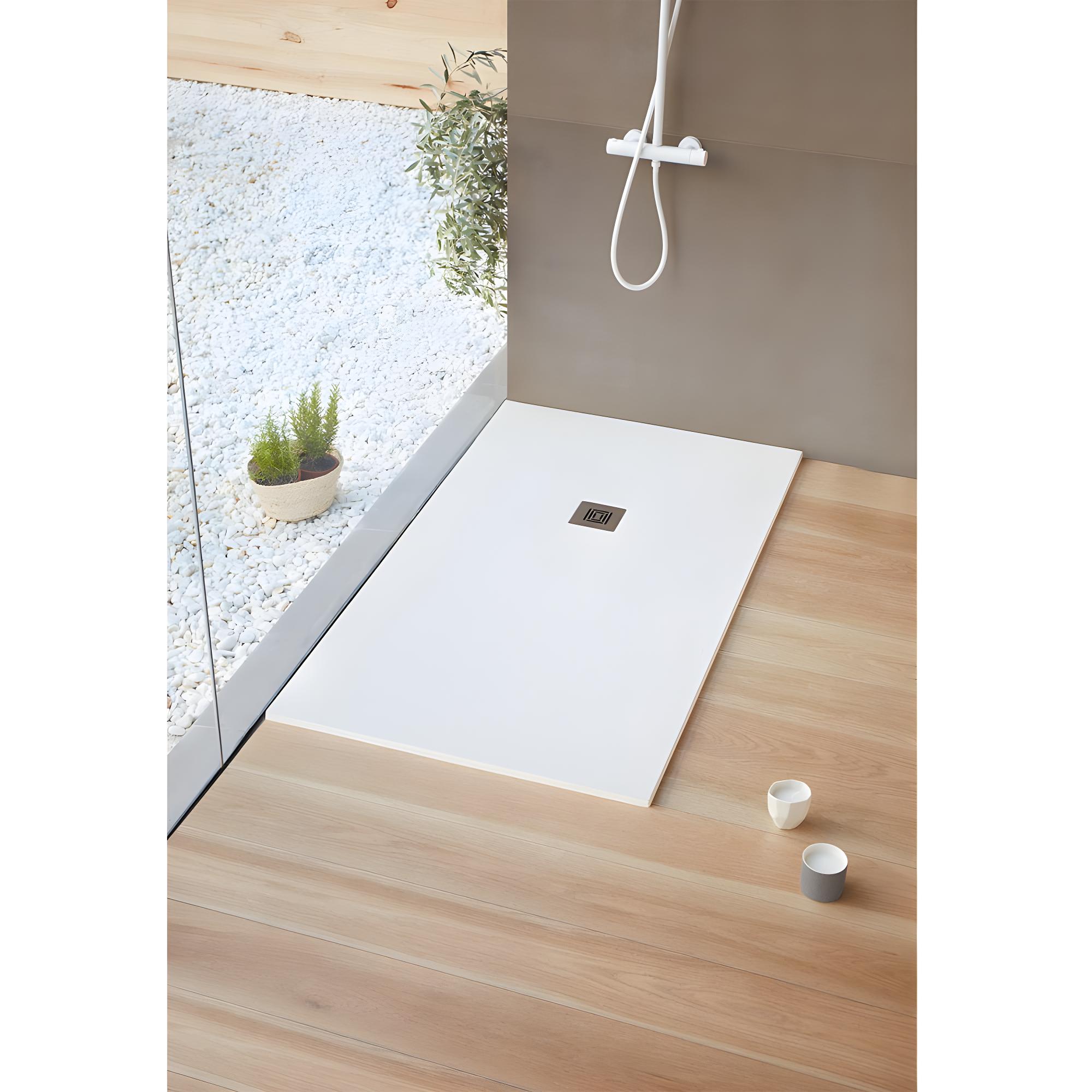 Receveur De Douche 80 X 120 Cm Extra Plat LOGIC Surface Ardois e receveur-de-douche-80-x-120-cm-extra-plat-logic-surface-ardois-e