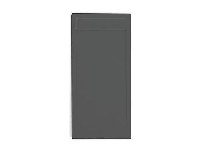 Piatto doccia ultrasottile 90 x 130 cm QUERA in resina finitura ardesia antracite
