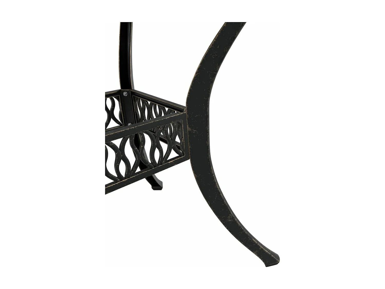 5 peças conjunto de jantar para jardim alumínio fundido bronze