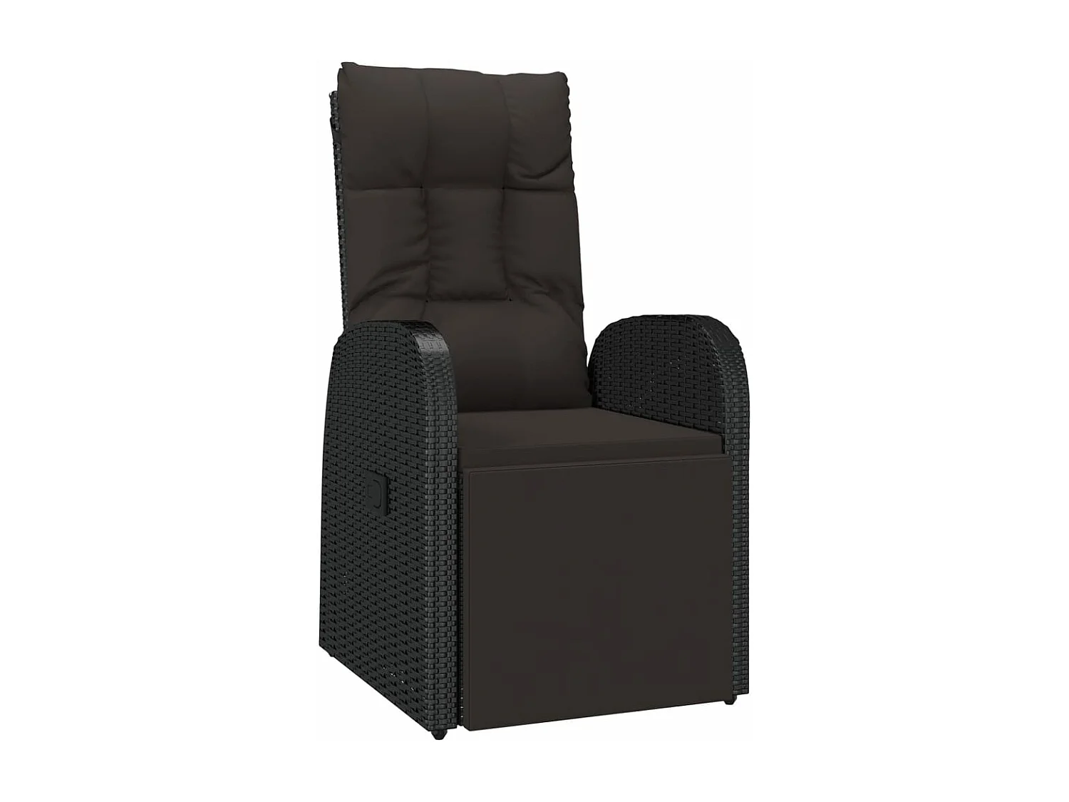 9-delige Tuinset poly rattan zwart