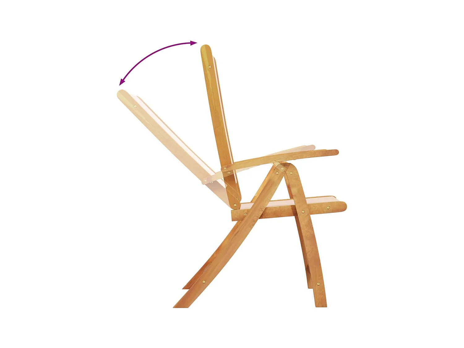 Ensemble à manger de jardin 5 pièces bois d'acacia solide textilène