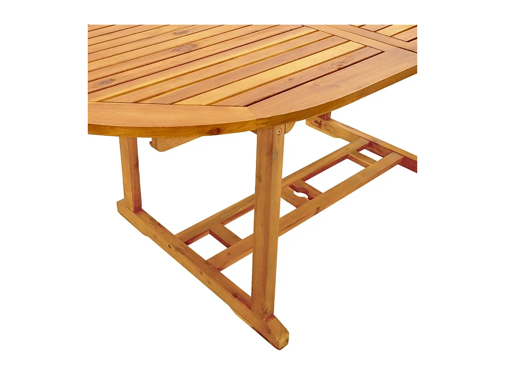 Ensemble à manger de jardin 5 pièces bois d'acacia solide textilène