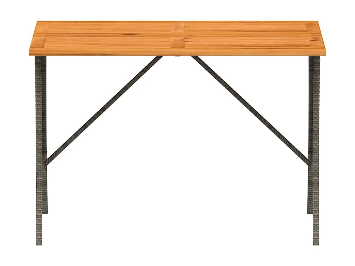 3-delige Loungeset met kussens poly rattan grijs