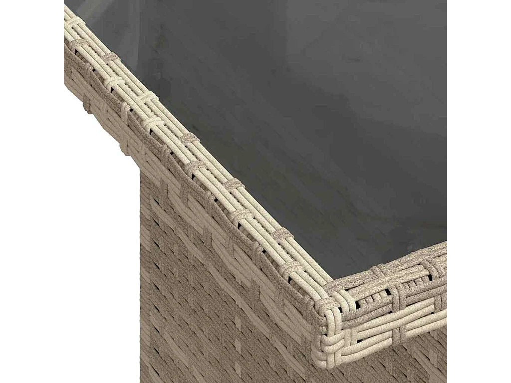 Set de sofás de jardín 8 piezas y cojines ratán sintético gris