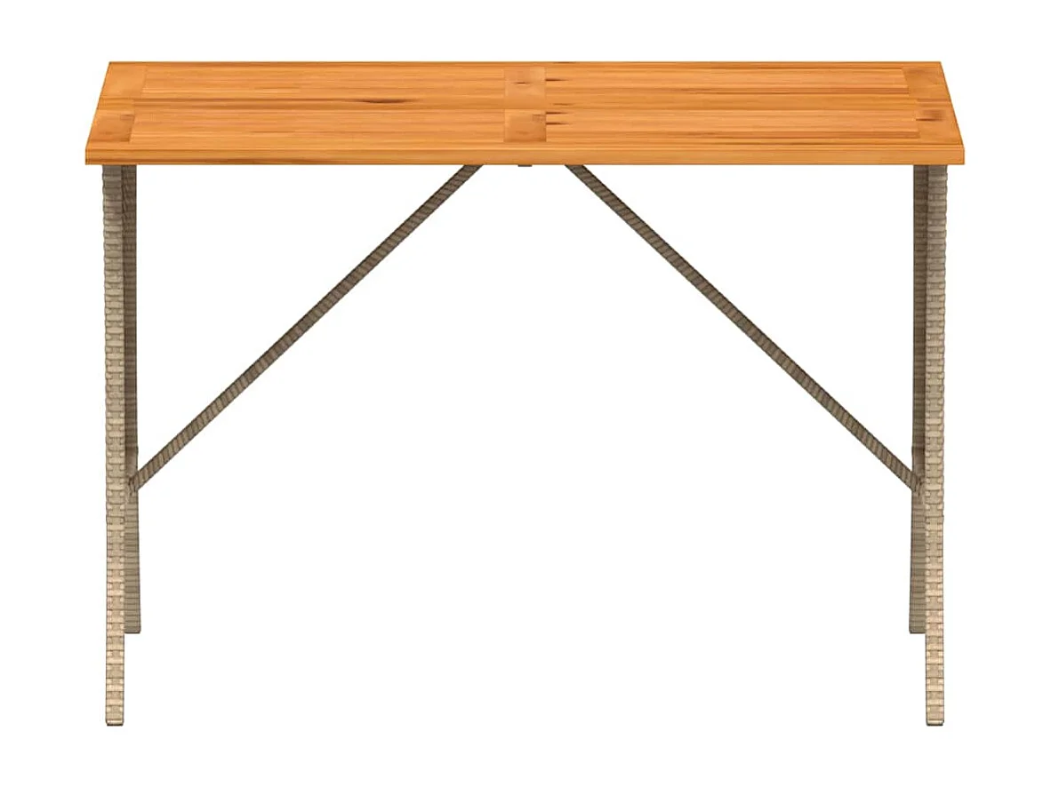 Salon de jardin avec coussins 3 pièces beige résine tressée