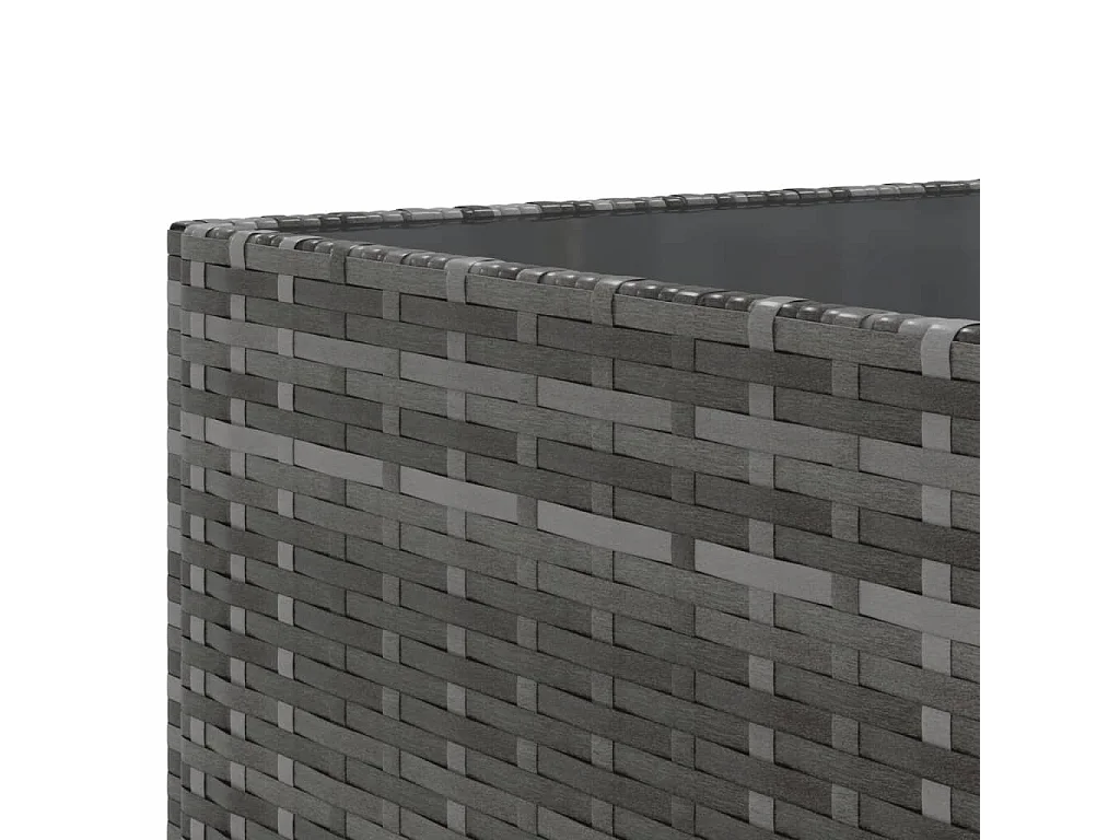 Set de sofás de jardín y cojines 10 piezas ratán sintético gris