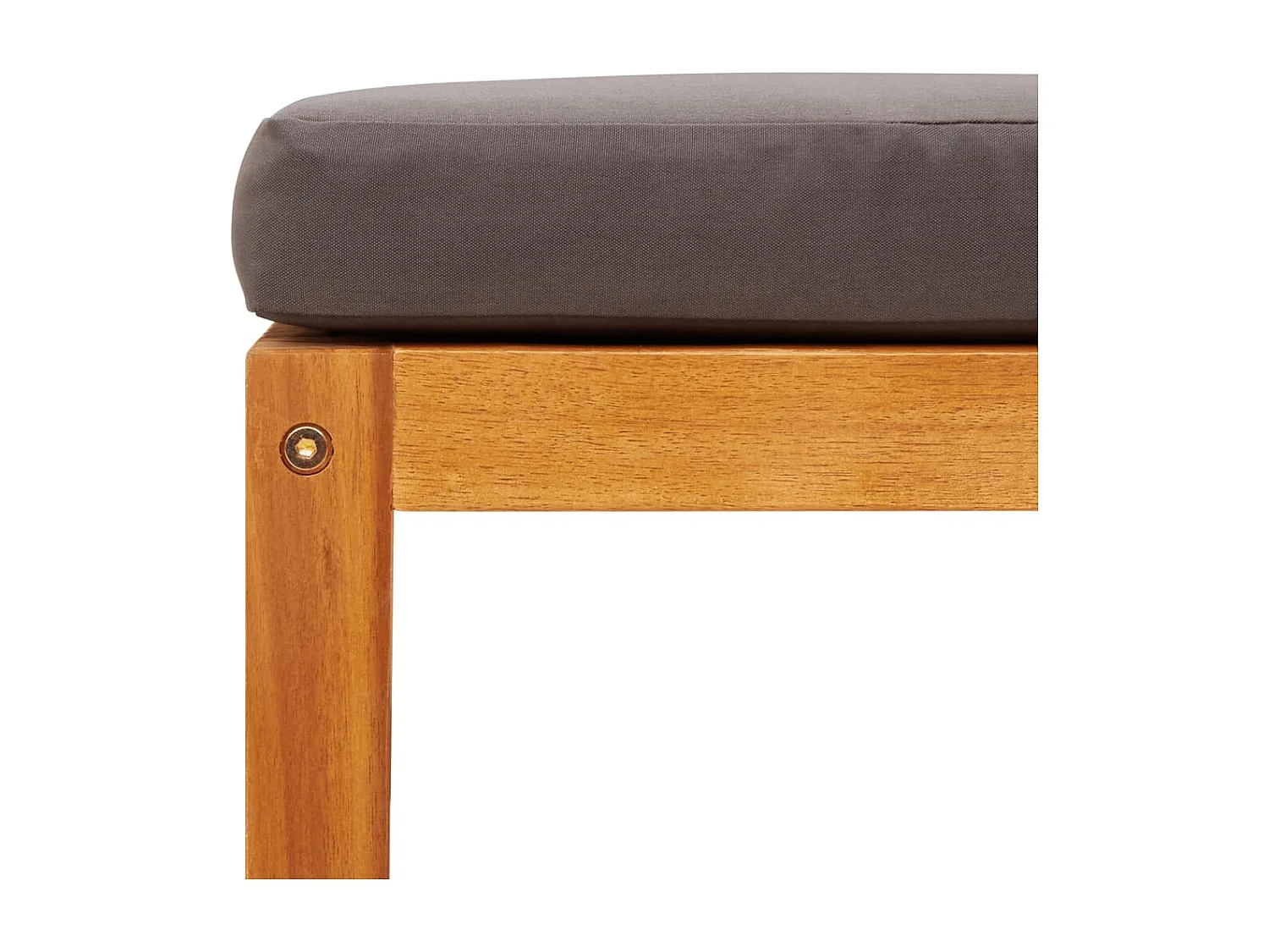 Set sofás de jardín con cojines 4 piezas madera maciza de acacia