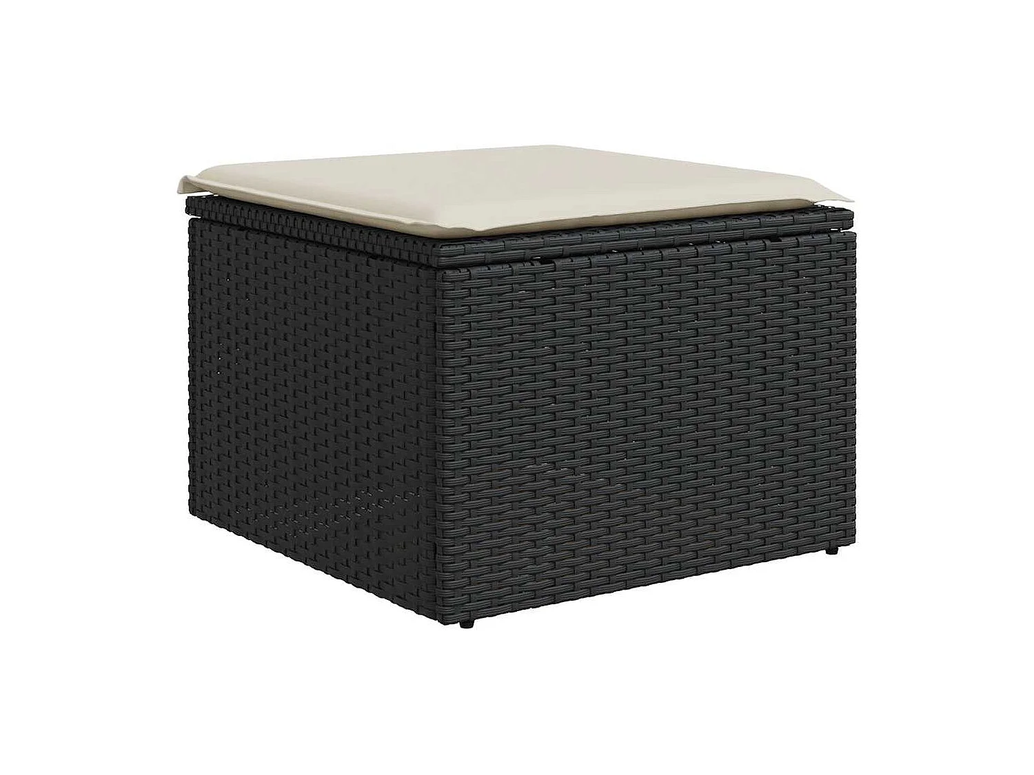 Set de sofás de jardín con cojines 9 piezas ratán sintético negro