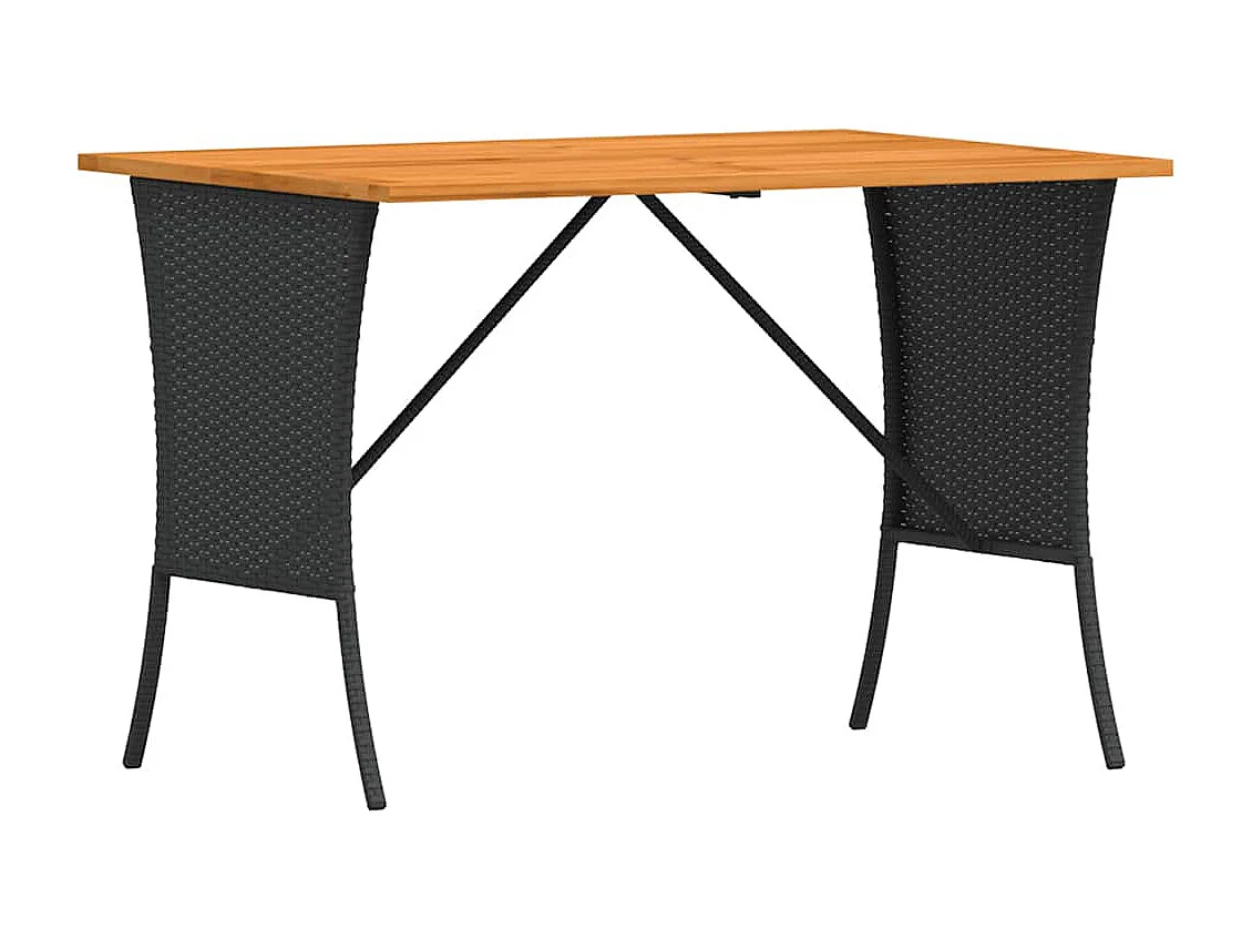 Set de sofás de jardín con cojines 3 piezas ratán sintético negro