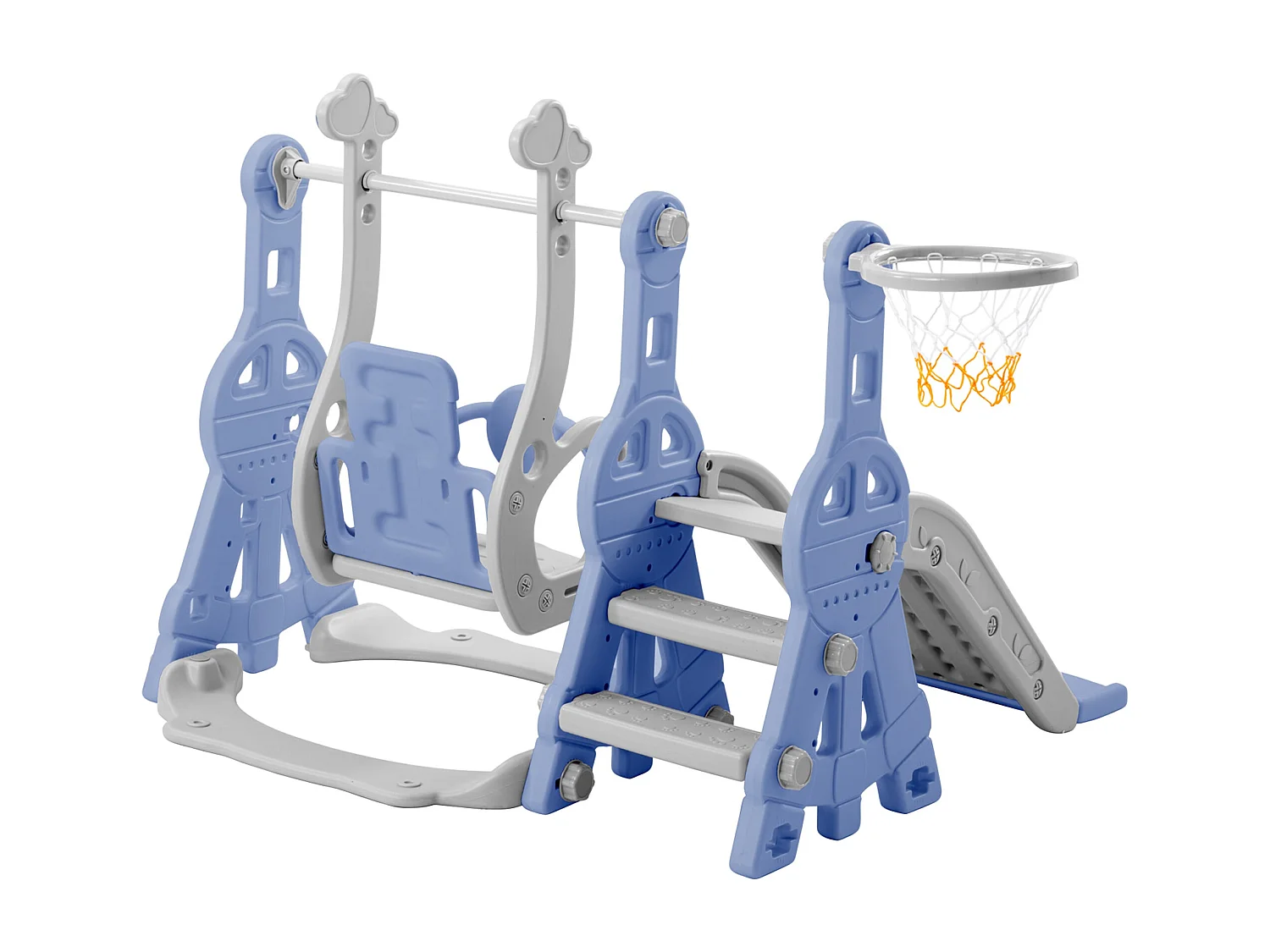 Toboggan pour enfants en pehd,d140cm×h120cm,violet