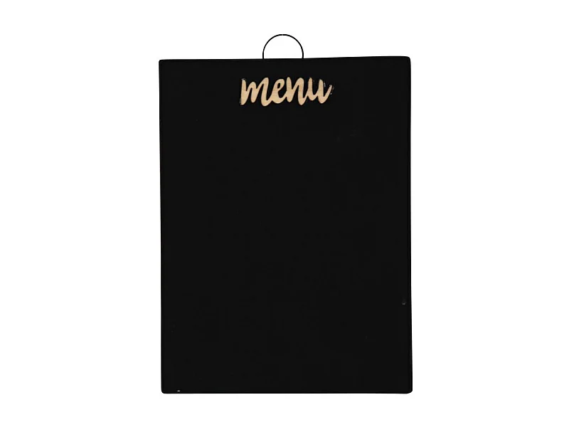 Tableau noir en métal effet ardoise – Parfait pour menus et listes